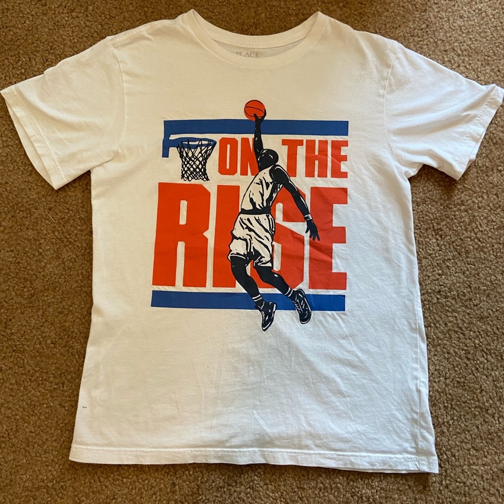 XXL Kids on the rise graphic white tee